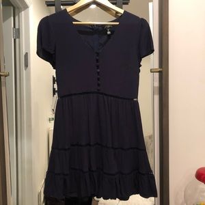 Aqua short sleeve dress